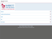 Tablet Screenshot of barrett-insurance.com